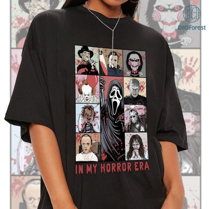 In My Horror Era Shirt | Horror Movie Characters PNG | In My Horror Era | Halloween Horror Squad PNG | Halloween Png | Instant Download