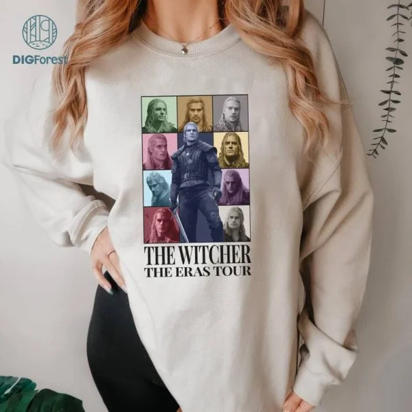 The Witcher Eras Tour Png, Geralt of Rivia Eras Design, The Witcher Vintage Shirt, Graphic Tees For Women Trendy Png, Digital Download