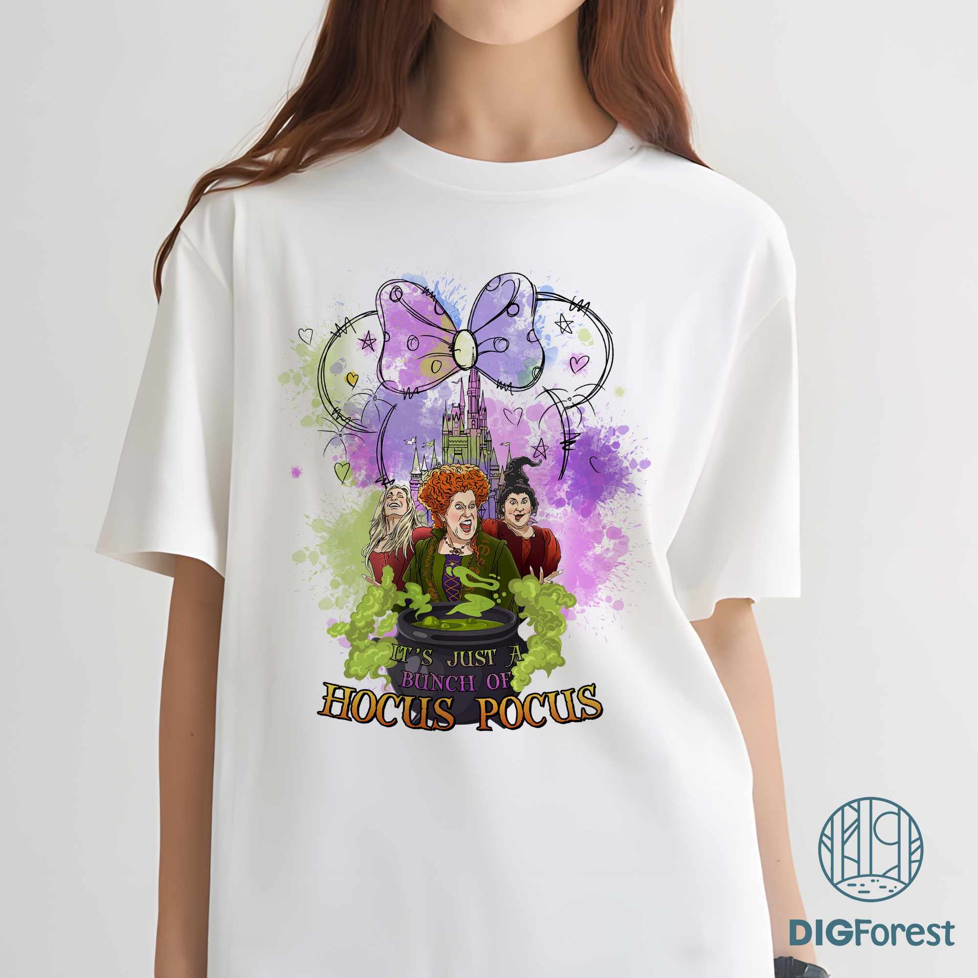 Watercolor Disneyland Castle Hocus Pocus PNG, Sanderson Sisters Witches PNG, Hocus Pocus Halloween Design Watercolor Disneyland Castle Hocus Pocus PNG, Sanderson Sisters Witches PNG, Hocus Pocus Halloween Design
