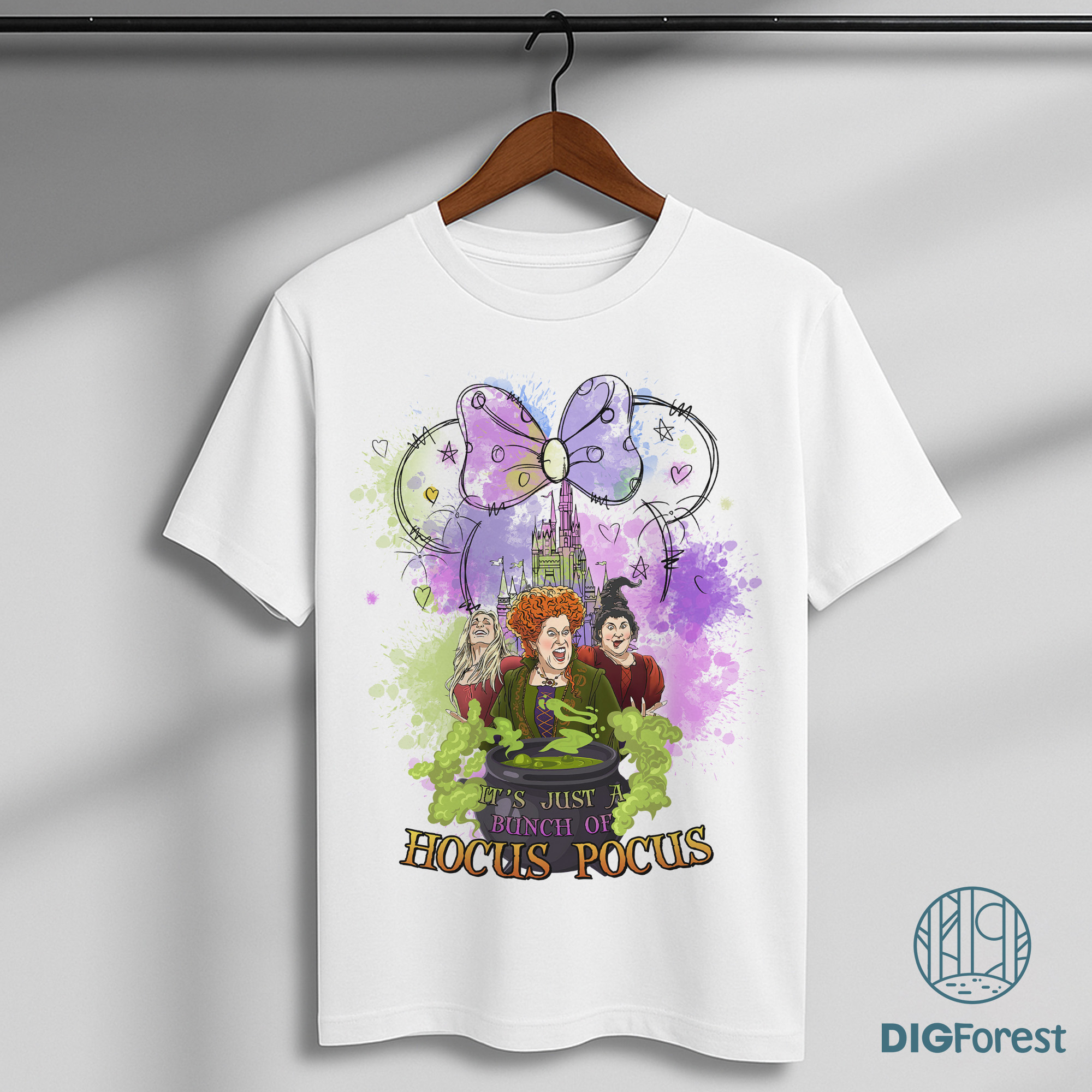 Watercolor Disneyland Castle Hocus Pocus PNG, Sanderson Sisters Witches PNG, Hocus Pocus Halloween Design Watercolor Disneyland Castle Hocus Pocus PNG, Sanderson Sisters Witches PNG, Hocus Pocus Halloween Design