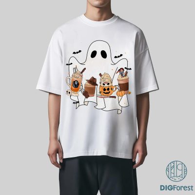 Ghost and Pumpkin Spice PNG, Horror Characters Download, Friends Halloween Shirt, Michael Myers, Jason Voorhees Ghost and Pumpkin Spice PNG, Horror Characters Download, Friends Halloween Shirt, Michael Myers, Jason Voorhees