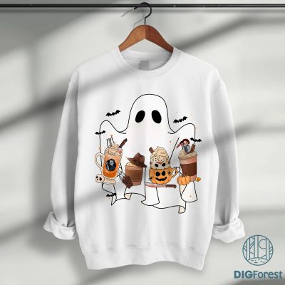 Ghost and Pumpkin Spice PNG, Horror Characters Download, Friends Halloween Shirt, Michael Myers, Jason Voorhees Ghost and Pumpkin Spice PNG, Horror Characters Download, Friends Halloween Shirt, Michael Myers, Jason Voorhees