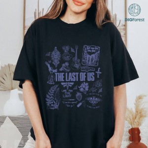 Vintage The Last Of Us Png, The Last Of Us Movie Shirt, The Last Of Us Doodle Art Design, Ellie And Joel Digital Download