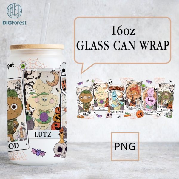 Disney Elemental Libbey Halloween Glass Png | Elemental Can Glass Wrap Png | 16Oz Can Glass Png | Elemental Movie Can Glass Full Wrap Png