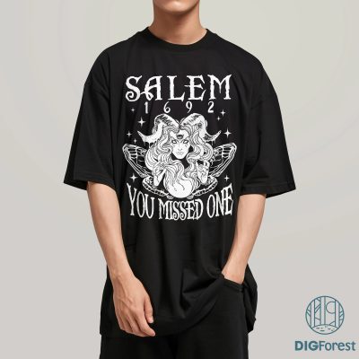 Vintage Salem Witch Shirt - Massachusetts Witch Trials Tee, Salem 1692 They Missed One, Spooky Halloween Outfit
