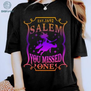 Retro Salem Massachusetts Halloween Shirt | Salem Massachusetts Png | Vintage Halloween Shirt | Retro Halloween Digital Download