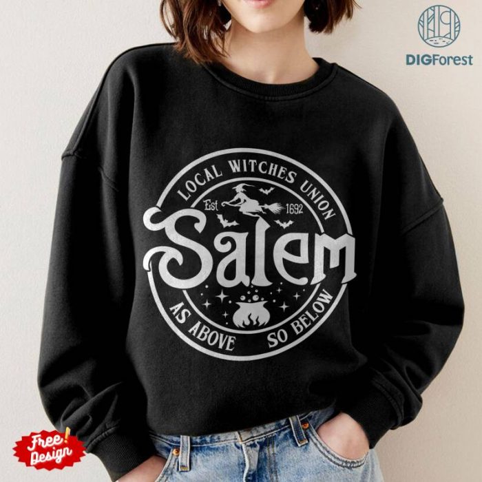 Salem Massachusetts Png | Salem 1692 Png | 1692 Salem Witch Trials Shirt | Salem Massachusetts PNG Design | Instant Download