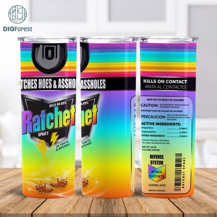 Ratchet rainbow Scent Tumbler Designs / Ratchet Designs / Tumbler png Designs / 20 Oz Tumbler Wrap.