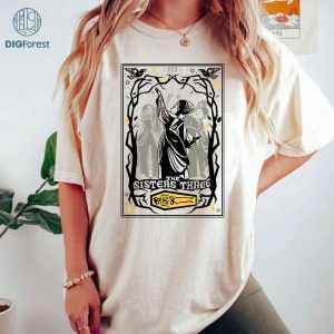 Hocus Pocus The Sisters Three Tarot Card Png File, Bunch Of Hocus Pocus Png, Sanderson Sister Shirt, Halloween Witch Png, Sublimation Designs