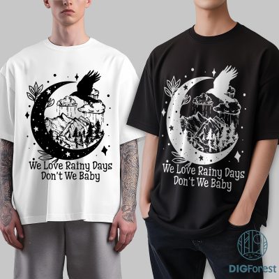 Raven Wings Shirt | We Love Rainy Days Shirt | Ravenhood Series Book Lover Tee | Bookish Gift | The Ravenhood Design Shirt