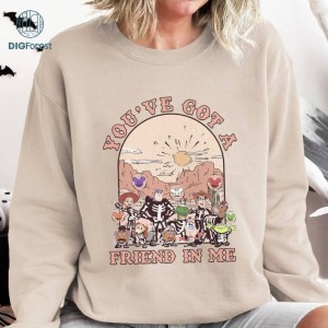 Disney Vintage Toy Story Halloween Png, You've Got A Friend In Me Shirt, Toy Story Skeleton, Disneyland Halloween, Mickey's Not So Scary, Digital File
