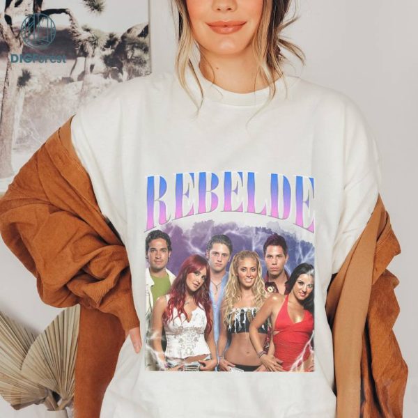 Retro Rebelde Tour 2023 PNG | Rbd Sweatshirt | Rebelde Merch PNG | Rbd Concert Tshirt | Vintage Rebelde Fan Shirt | Gift For Fan