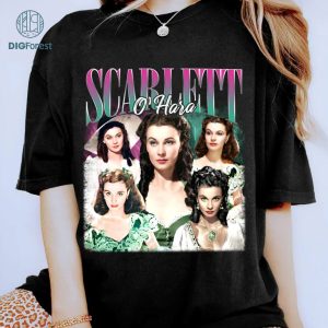 Scarlett O'Hara Png | Vintage Scarlett O'Hara PNG | Scarlett O'Hara Homage Shirt | Gone with the Wind Digital Download