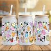 Disney 16oz libbey can Cartoon PNG, 16oz Glass Can Wrap, 16oz Libbey Can Glass, Catoon kids Tumbler Wrap, Full Glass Can Wrap