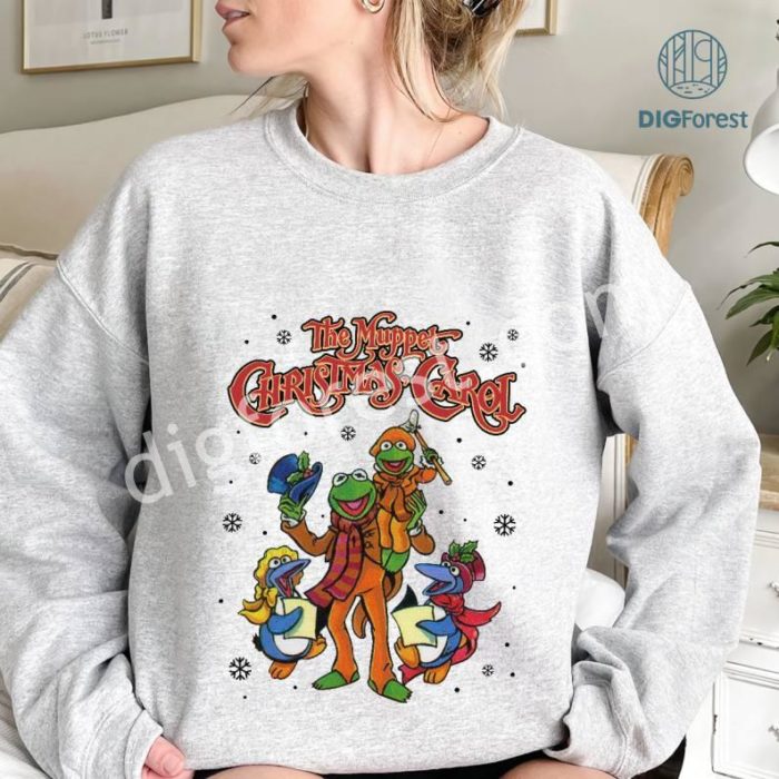 The Muppets Christmas Carol Png, The Muppets Png, Kermit the Frog Gonzo Miss Piggy Xmas Movie Shirt, Disneyland Christmas Png, Merry Xmas 2023