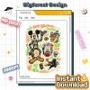 Mickey Nightmare Before Christmas PNG, Halloween Sublimation Design, Not-So-Scary Party PNG