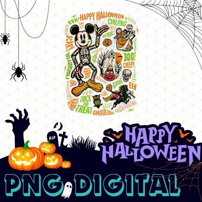 Disney Mickey Nightmare Before Christmas Halloween Png | Mickey Halloween Sublimation | Mickey's Not So Scary Halloween Party | Digital Download