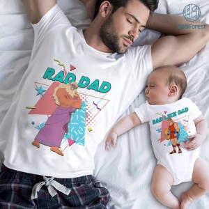 Disney Hercules Zeus Rad Dad Png File | Hercules Dad And Son Png | Rad Like Dad | Matching Father Son Shirt | Father's Day Png | Dad Sublimation Design