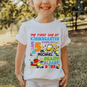 Minion Back To School Png | Minion First Day Of School Shirt | I'm Ready for Kindergarten | Minion Shirt | Back To School | Instant Download