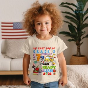 Sonic First Day Of School Png| Kindergarten Shirt | Back To School Design | Back To School 2023 Shirt | My First Day Of School Digital Download