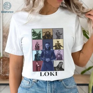 Loki Laufeyson Eras Style Png , Loki God of Mischief Shirt, Avengers Superhero Vintage Png, Graphic Tees For Women Trendy, Digital Download