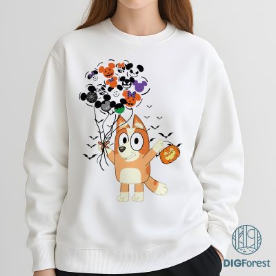 Bingo Happy Halloween Shirt - Bluey Trick Or Treat Tee, Bandit Heeler Graphic, Family Halloween Party Outfit