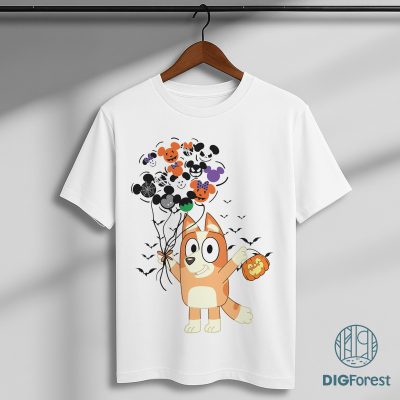 Bingo Happy Halloween Shirt - Bluey Trick Or Treat Tee, Bandit Heeler Graphic, Family Halloween Party Outfit