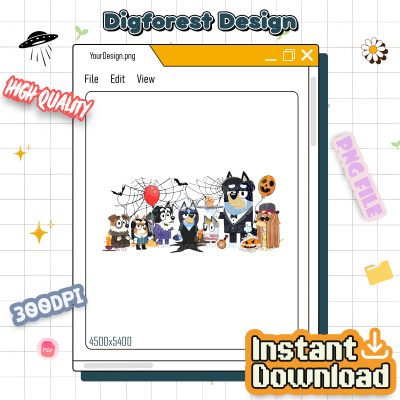 Bluey Addams Family Halloween Shirt - Blue Dog Spooky Tee, Happy Heelerween Graphic, Bluey Kids Outfit