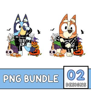 Bluey Halloween PNG | Bluey Trick Or Treat | Halloween Cute Dog Clipart | Halloween Friends Png | Bluey Kids PNG | Spooky Bluey PNG
