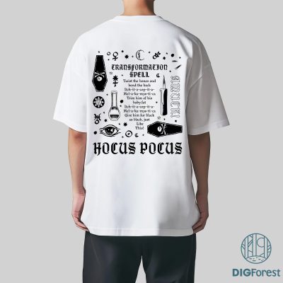 Just a Bunch of Hocus Pocus PNG – Sanderson Sisters, Witches University, Disneyland Halloween Shirt PNG File