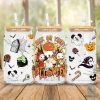 Disney Huey, Dewey and Louie Halloween Glass Can Wrap Png, Trick or Treat Huey Dewey Louie and Witch DuckTales, Halloween 16oz Libbey Glass Can Wrap