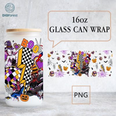 Spiderman Multiverse Checkered Halloween PNG Glass Can 16oz, Spiderman Halloween, Spiderman Across the Spider-Verse, Spooky Vibes Spiderman Multiverse Checkered Halloween PNG Glass Can 16oz, Spiderman Halloween, Spiderman Across the Spider-Verse, Spooky Vibes