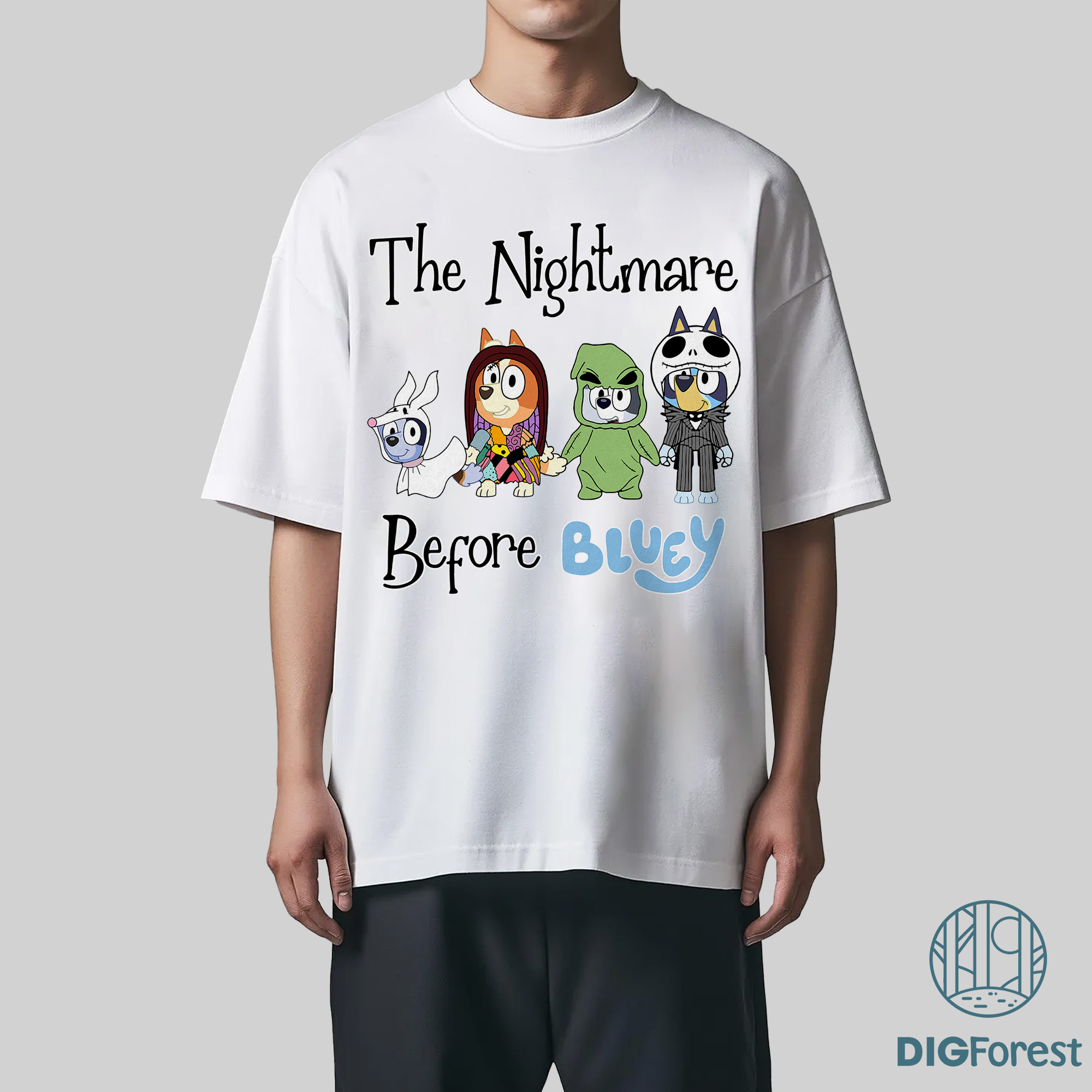 Bluey The Nightmare Before PNG – Spooky Bluey & Friends Clipart, Bluey Family Sublimation Design PNG Bluey The Nightmare Before PNG – Spooky Bluey & Friends Clipart, Bluey Family Sublimation Design PNG