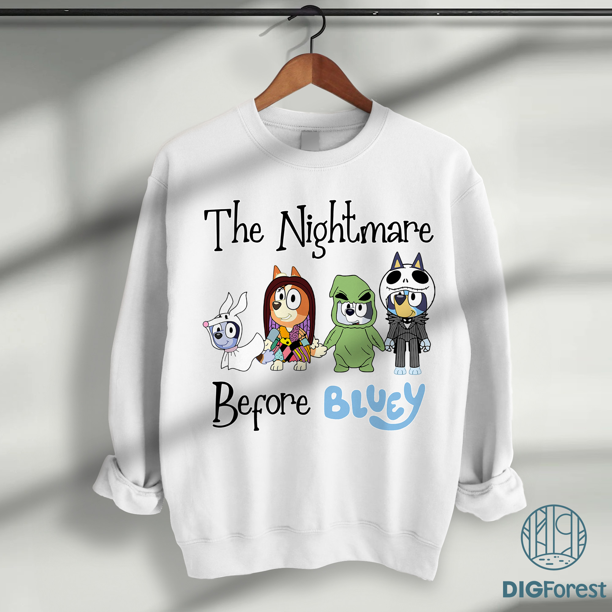 Bluey The Nightmare Before PNG – Spooky Bluey & Friends Clipart, Bluey Family Sublimation Design PNG Bluey The Nightmare Before PNG – Spooky Bluey & Friends Clipart, Bluey Family Sublimation Design PNG