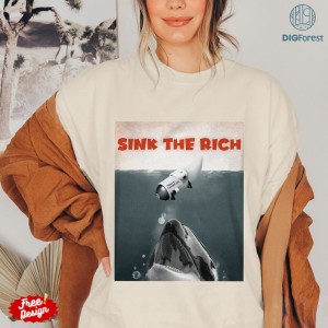 Gladys the Yacht-Sinking Orca PNG Instant Download, Sink the Rich Shirt, Team Orca Whale, Political Meme, Eat The Rich Shirt, Orca Attacks, Digital Download