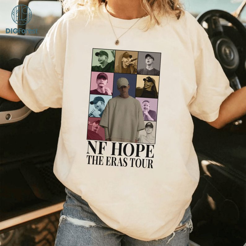 NF The Eras Tour T-Shirt Hope Album Shirt, NF Hope PNG , NF Tour Shirt, 90s Bootleg Tee, Rapper Fan Shirt, 2023 Concert Shirt For Fan