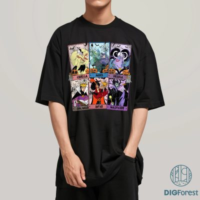 Disney Retro Villains Tarot Cards PNG - Bad Witches Club PNG, Family Villain PNG, Ursula Evil Queen Maleficent PNG