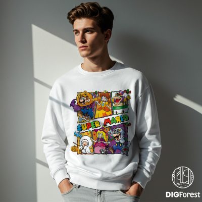 Mario Happy Halloween PNG - Super Mario Spooky Season PNG, Super Mario Halloween PNG, Mario Bros Spooky PNG