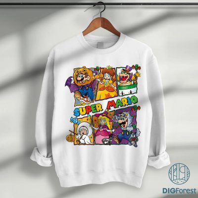 Mario Happy Halloween PNG - Super Mario Spooky Season PNG, Super Mario Halloween PNG, Mario Bros Spooky PNG