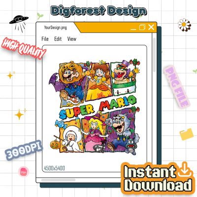 Mario Happy Halloween PNG - Super Mario Spooky Season PNG, Super Mario Halloween PNG, Mario Bros Spooky PNG