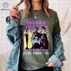 Disney Bad Girls Have More Fun Shirt | Villains Squad PNG | Villains Halloween Sublimation Design | Evil Friends | Bad Witches Club Clipart