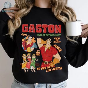 Disney Gaston Beauty and the Beast PNG, Gaston Villains Shirt, Disneyland Trip Outfits, WDW Family Shirts, Birthday Gifts, Sublimation Designs