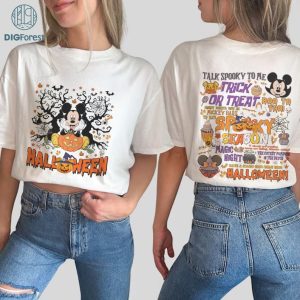 Disney Two Sided Mickey's Not-So-Scary Halloween Party 2023 Png, Mickey and Friends Halloween Shirt, Mickey Halloween Pumpkin, Spooky Season Digital Download