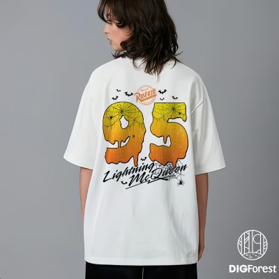 Disney Cars Lightning McQueen Halloween Shirt - Disneyland Pixar Tee, Family Trip Outfit, Halloween Matching Mickey Apparel