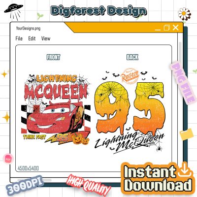 Disney Cars Lightning McQueen Halloween Shirt - Disneyland Pixar Tee, Family Trip Outfit, Halloween Matching Mickey Apparel