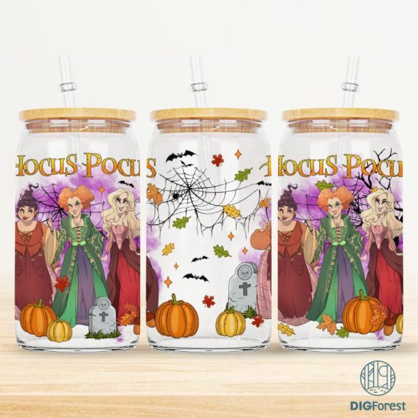 Sandersonn Sisters Png, Hocuss Pocus Halloween, Witches Png, Halloween Sublimation, Halloween Libbey Glass Can, Spooky Vibes