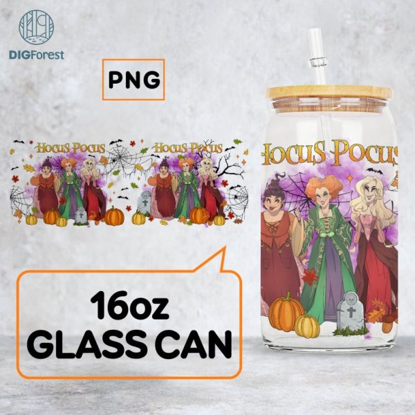 Sandersonn Sisters Png, Hocuss Pocus Halloween, Witches Png, Halloween Sublimation, Halloween Libbey Glass Can, Spooky Vibes
