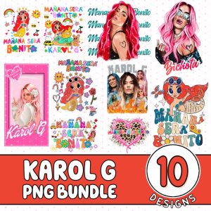Karol G Png Bundle Designs | Digital Download | Trendy New Album Png | Bichota Sublimation | Karol G New Album 2023 Png | Karol G Clipart