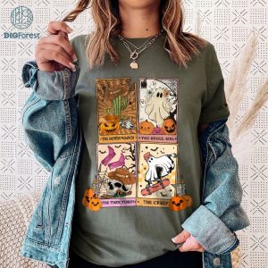 Halloween The Howdy Pumpkin PNG, Funny Tarot Card PNG, Retro Halloween Tarot Card Clipart, Halloween Cowgirl Shirt, Spooky Vibes, Halloween PNG