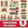 Christmas PNG Bundle, Christmas Gnome PNG, Merry Christmas Png, Merry And Bright, Instant Download, Sublimation Designs, Digital Download